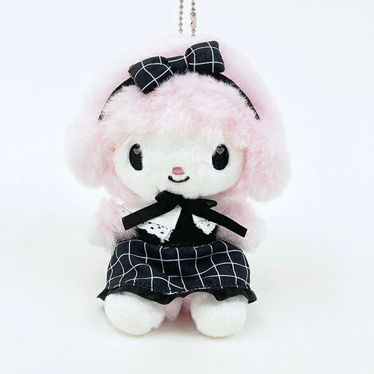 Sanrio My Sweet Piano 黑色格紋系列 掛飾公仔 Black Graph Series Plush Charm - TOYZHOLIC