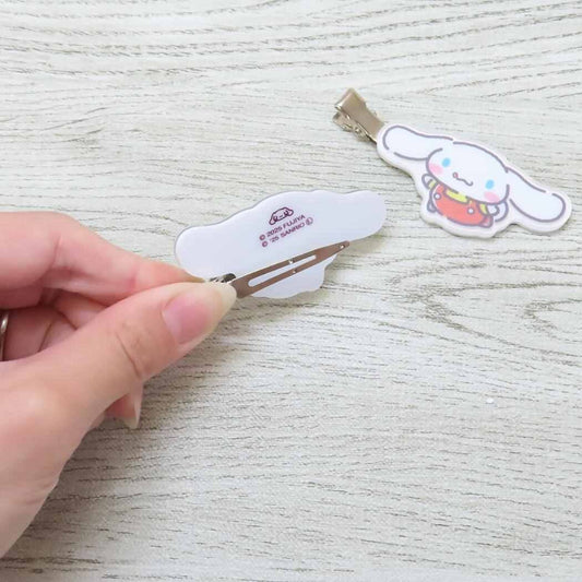 Sanrio 玉桂狗 Cinnamoroll X 牛奶妹 Peko 髮夾 Hair Clip - TOYZHOLIC