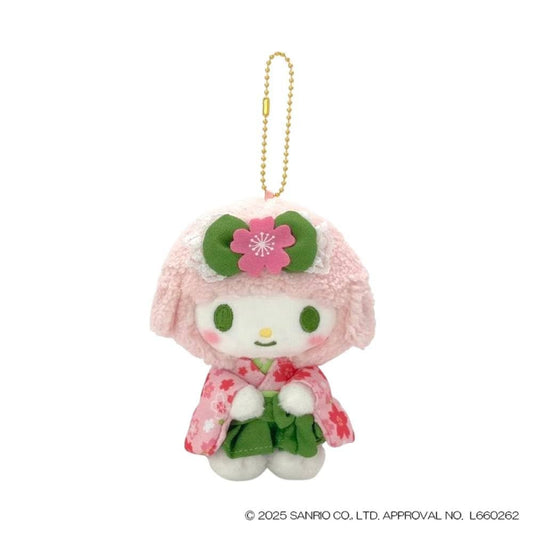 Sanrio 抹茶櫻花和服系列 掛飾公仔 Matcha Kimono Plush Charm (My Sweet Piano/ 水怪) - TOYZHOLIC