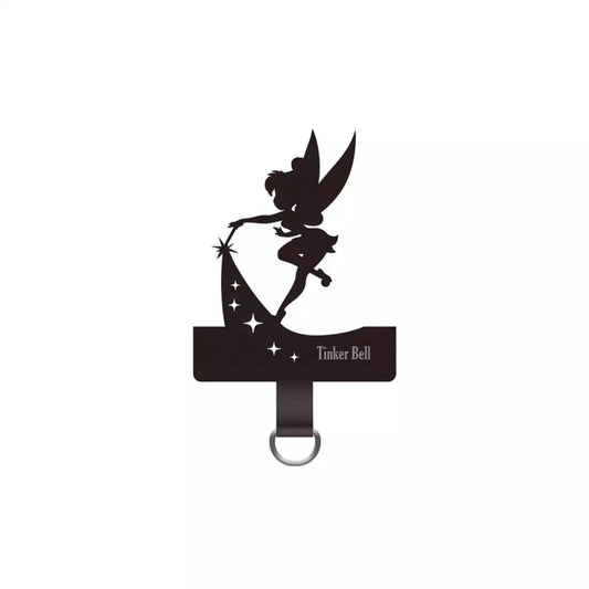 Disney 迪士尼 Tinker Bell 手機掛繩夾片 (黑色) Die-cut Strap Holder - TOYZHOLIC