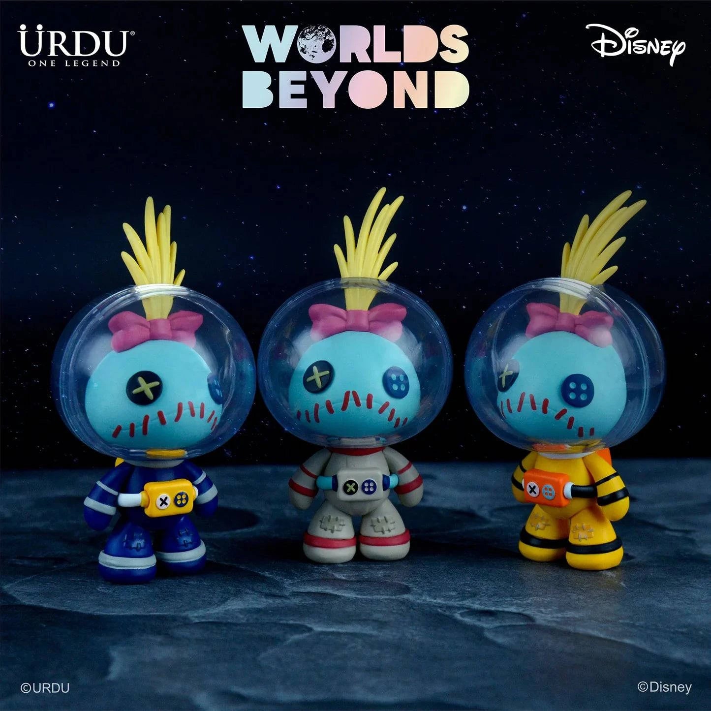 URDU Disney 史迪仔&小甘 太空人造型系列 盲盒 (一盒六款,款式隨機)Worlds Beyond Blind Box Series 2 - Stitch & Scrump - TOYZHOLIC