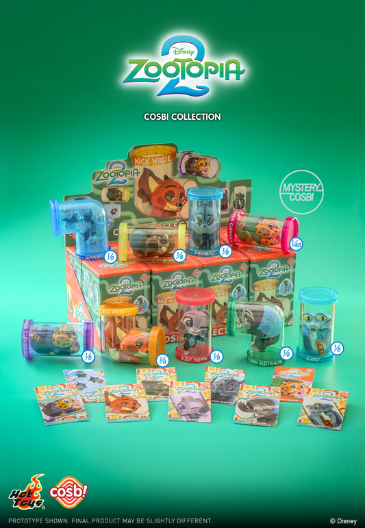 Hot Toys Disney 優獸大都會2 Cosbi系列 盲盒(一盒八款,款式隨機)Zootopia2 Cosbi Collection Blind Box - TOYZHOLIC