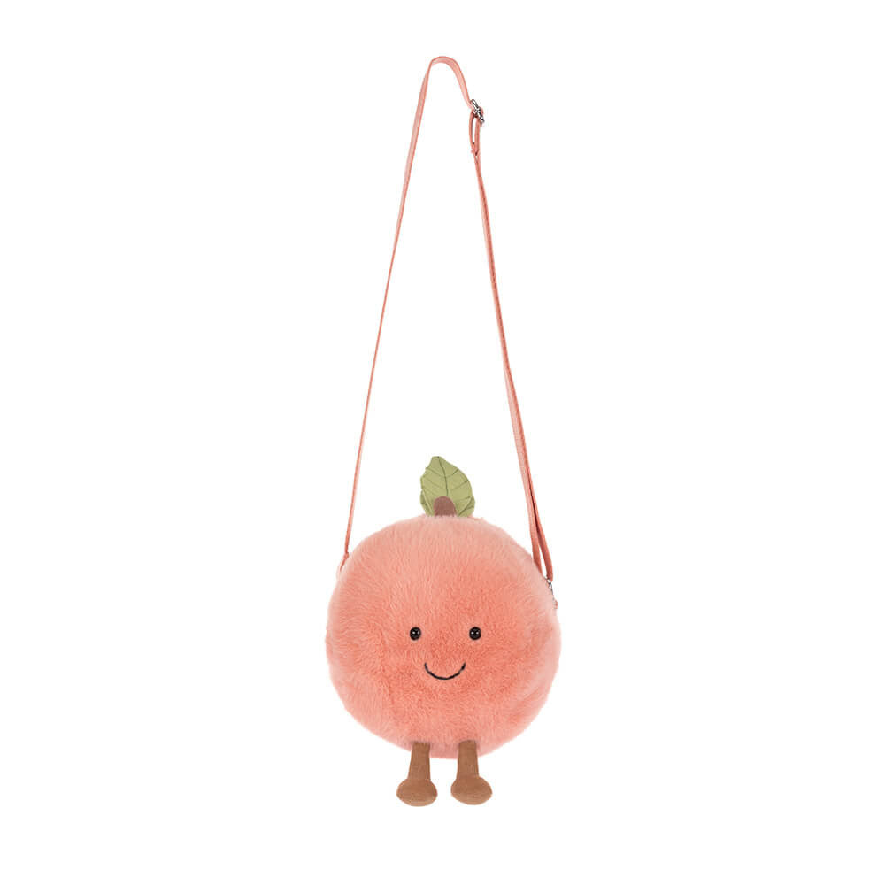 Jellycat 微笑水蜜桃 斜孭袋 Amuseables Peach Shoulder Bag - TOYZHOLIC