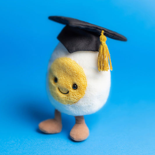 Jellycat 畢業雞蛋 公仔 Amuseables Boiled Boiled Egg Graduation Soft Toy - TOYZHOLIC