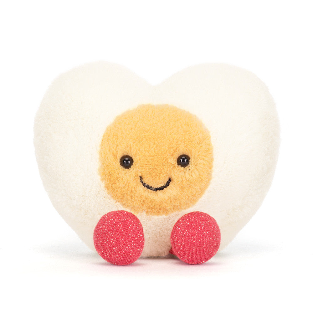 Jellycat 情人節微笑心心蛋 公仔 Amuseables Heart Boiled Egg Plush