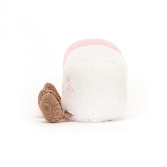 Jellycat 微笑棉花糖 公仔 Amuseables Pink and White Marshmallow Plush Toy - TOYZHOLIC