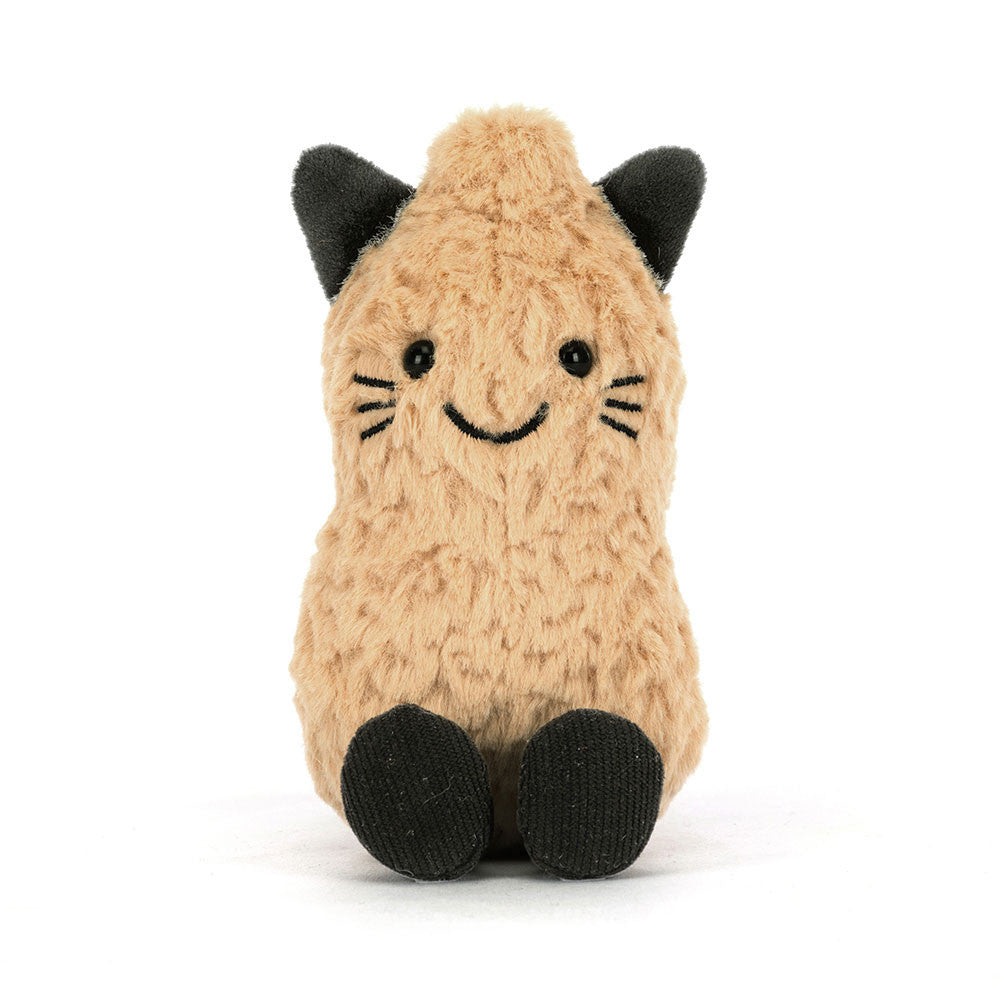 Jellycat 微笑黑色貓貓花生 公仔 Amuseables Peanut ‘Cat’ Plush