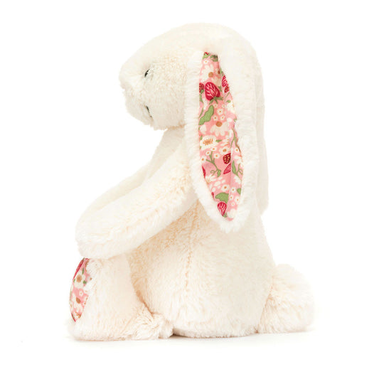 Jellycat 士多啤梨小號兔仔 公仔 Blossom Cream Bunny 'Berry' Plush - TOYZHOLIC