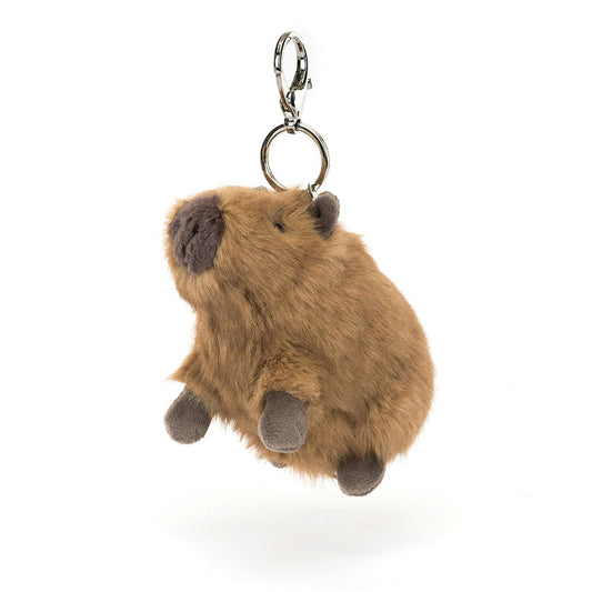 Jellycat 水豚 公仔掛飾 Clyde Capybara Soft Bag Charm - TOYZHOLIC