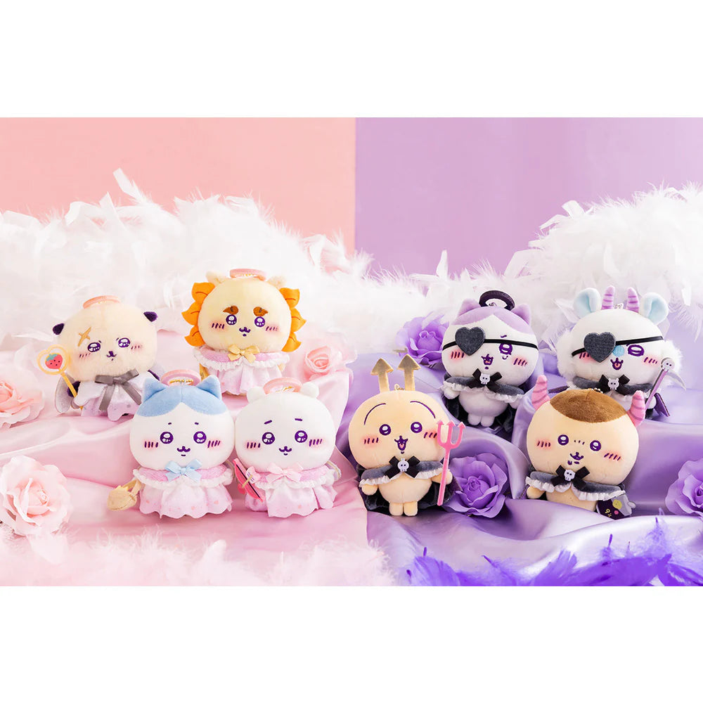 Chiikawa 天使♡惡魔 掛飾公仔(惡魔兔兔)Angel & Demon Plush Keychain (Demonic Usagi) - TOYZHOLIC