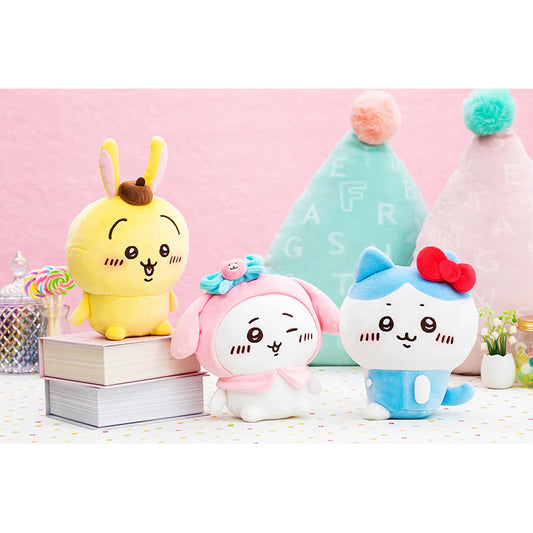 Chiikawa x Sanrio Characters 兔兔 x 布甸狗 掛飾公仔/ 公仔 Usagi x Pompompurin Plush Charm/ Plush - TOYZHOLIC