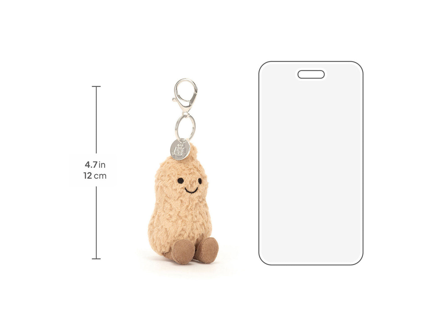 Jellycat 花生 公仔掛飾 Amuseables Peanut Bag Charm - TOYZHOLIC