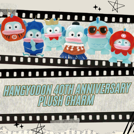 (預購 Pre-Order)Sanrio 水怪 40週年 掛飾公仔 Hangyodon 40th Anniversary Plush Charm - TOYZHOLIC