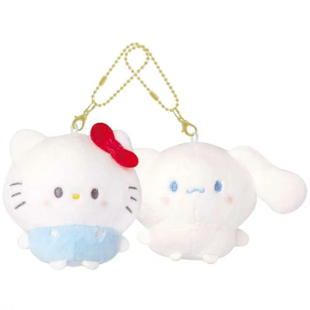 Sanrio Hello Kitty & Cinnamoroll 豆豆眼 磁石公仔掛飾 Magnetic Plush Keyring - TOYZHOLIC