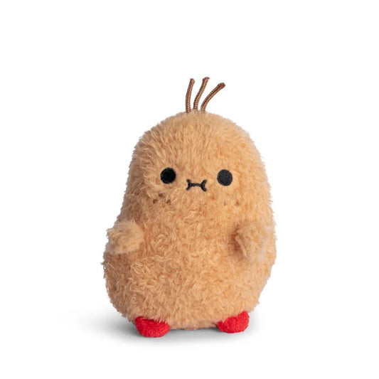 NOODOLL 黃色老鼠雨褸薯仔 公仔 Mouse Boots - Yellow Raincoat Ricespud Mini Sitting Plush Toy - TOYZHOLIC