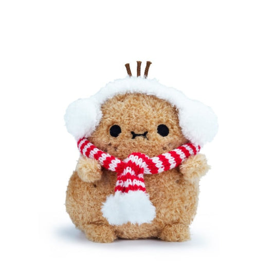 售價$245「第二批$0 預購 Pre-Order」NOODOLL 脹卜卜紅色頸巾薯仔 公仔 Puffy Ricespud Mini Sitting Plush Toy - TOYZHOLIC