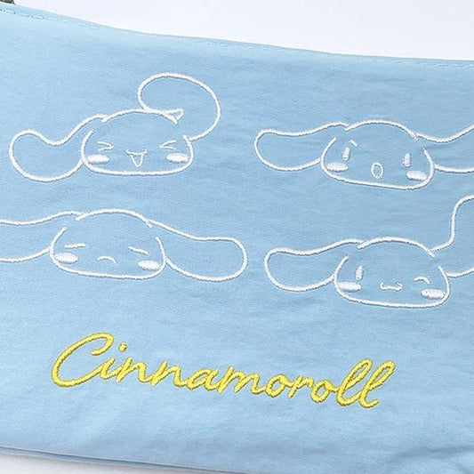 Sanrio 玉桂狗 表情系列 刺繡三格收納袋 Cinnamoroll Face Series Embroidered 3-Pocket Pouch - TOYZHOLIC