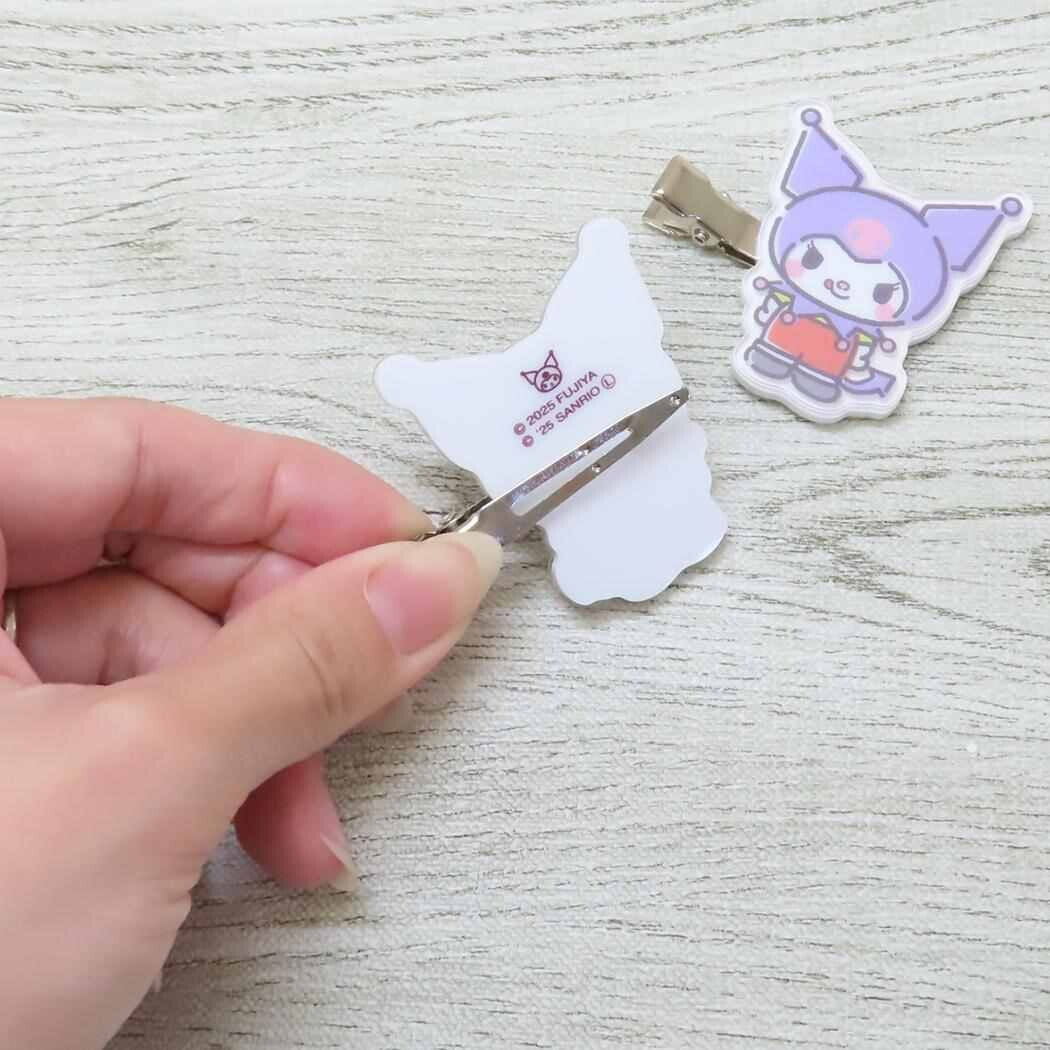 Sanrio Kuromi X 牛奶妹 Peko 髮夾 Hair Clip - TOYZHOLIC