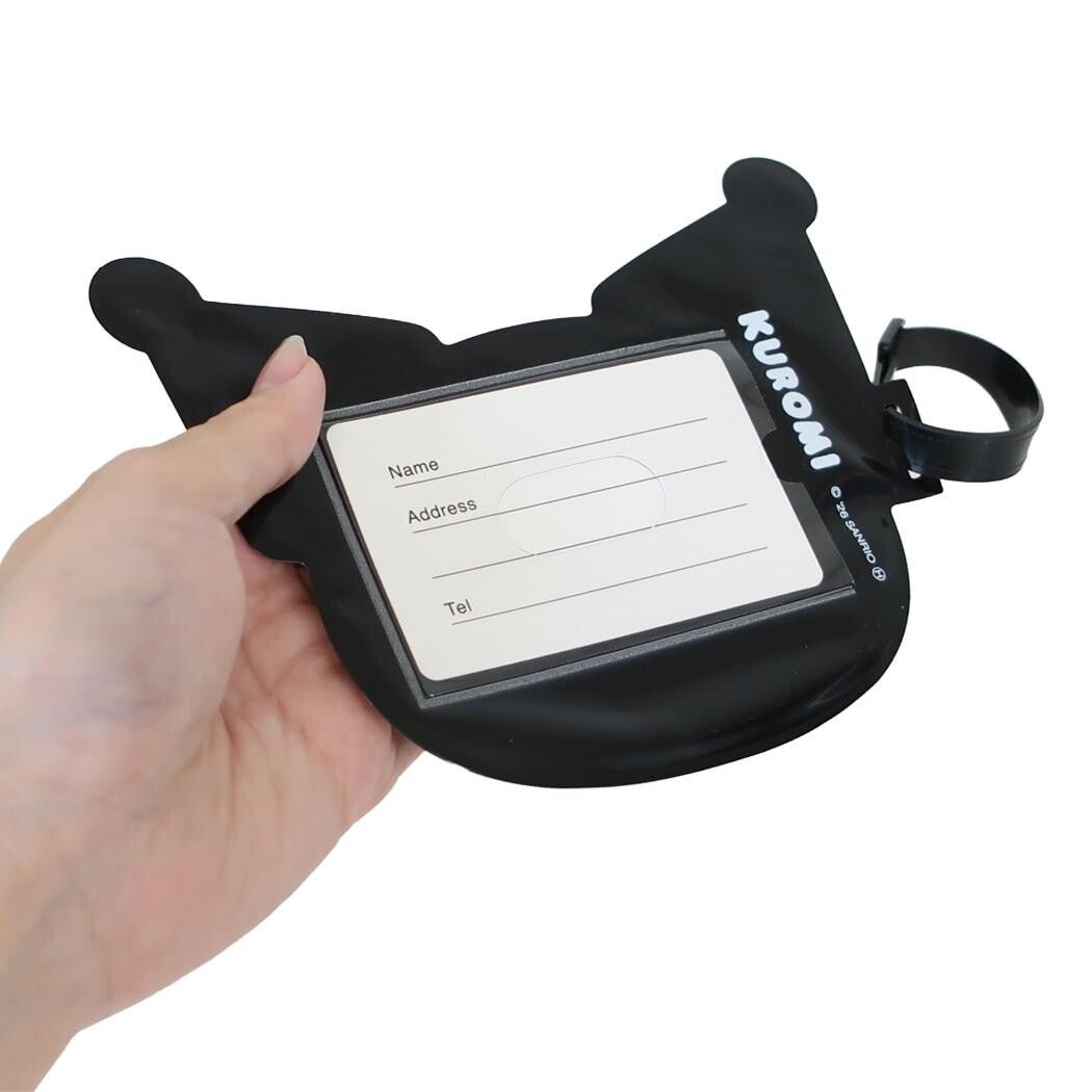 Sanrio Characters 黑白色系列 行李牌 Monochrome Series Die-Cut PVC Luggage Tag (布甸狗 Pompompurin/ Kuromi/ 玉桂狗 Cinnamoroll） - TOYZHOLIC