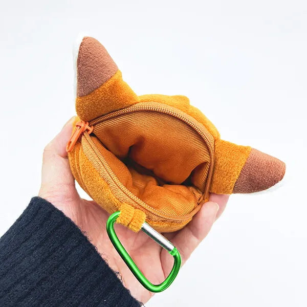 Disney 優獸大都會 拉鍊袋連登山扣 Zootopia Plush Zipper Mascot with Carabiner (1 Set - Judy & Nick)