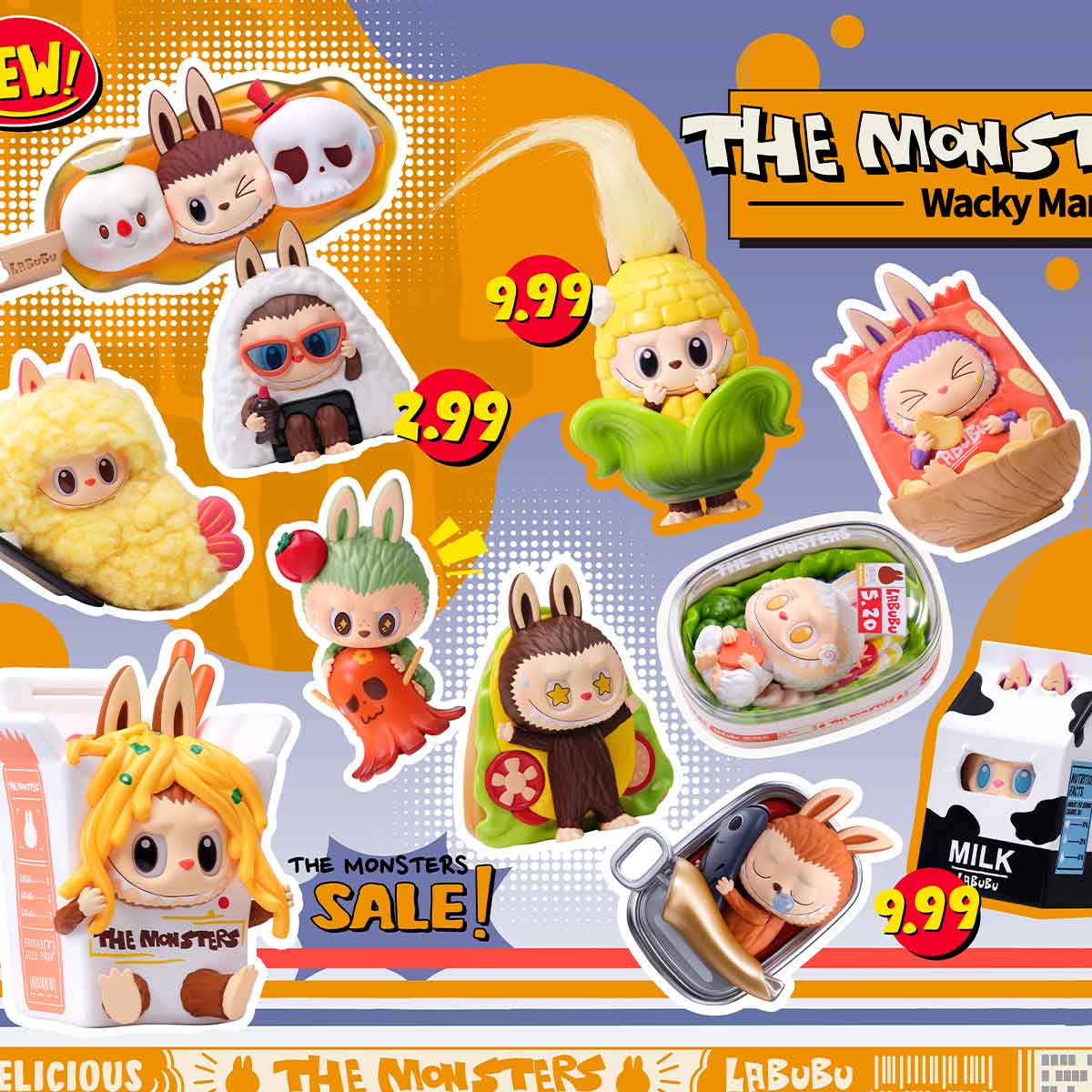 Pop Mart The Monsters - Labubu 怪味便利店系列擺設Wacky Mart Series