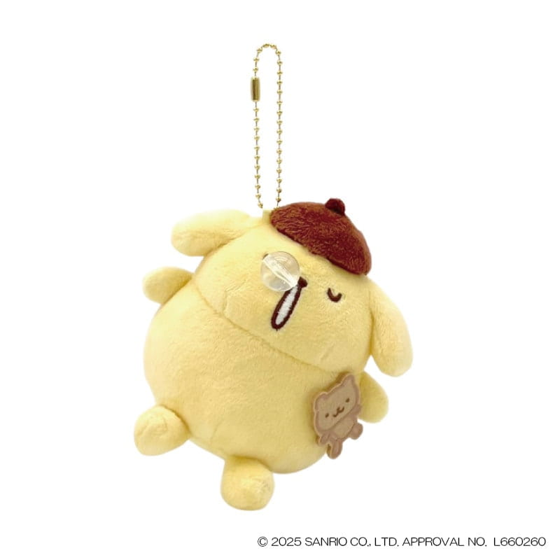 Sanrio Characters 布甸狗 30周年 公仔掛飾 Pompompurin 30th Anniversary Plush Charm - TOYZHOLIC
