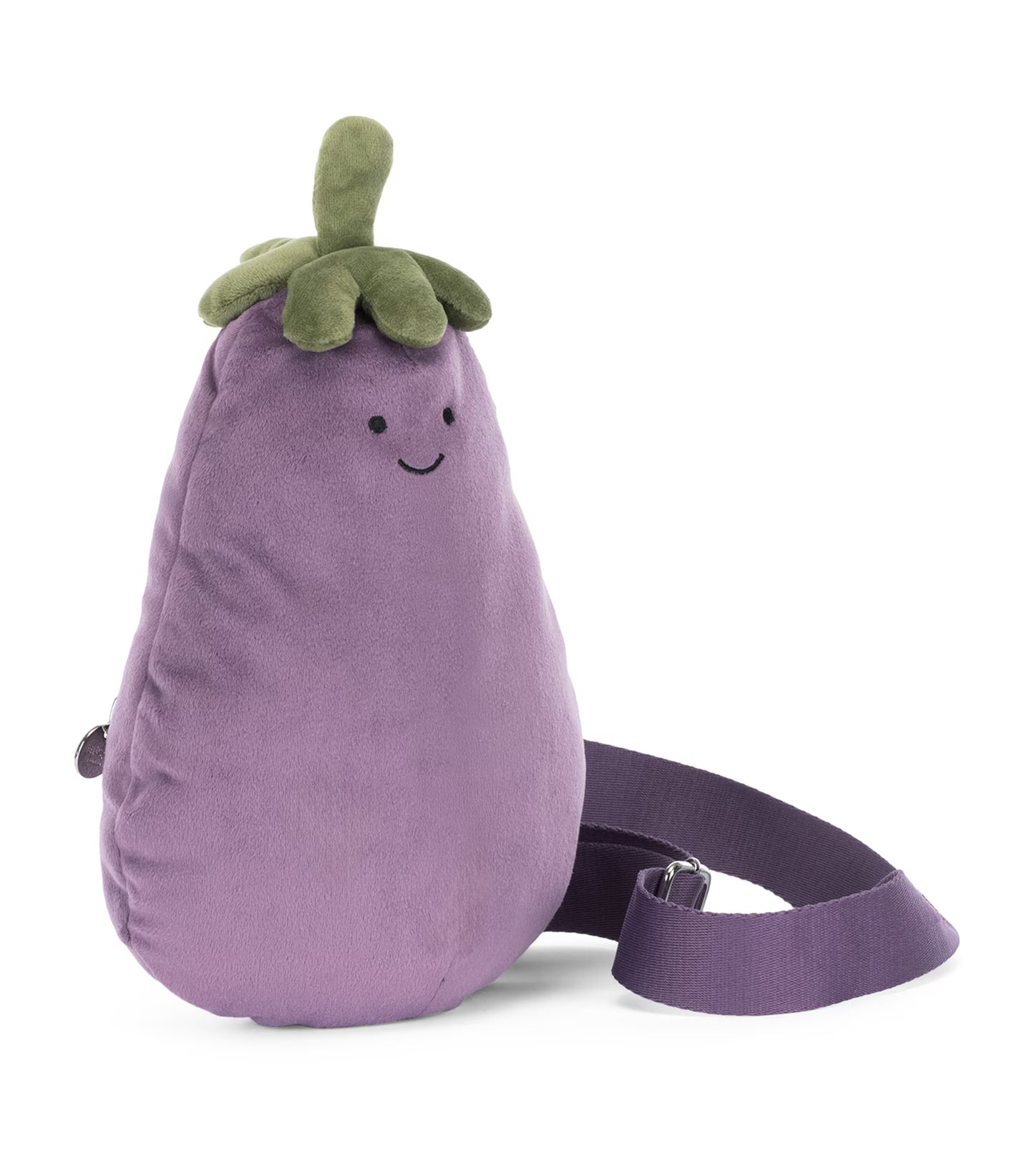 Jellycat 微笑茄子 斜孭袋 Amuseables Aubergine Shoulder Bag - TOYZHOLIC