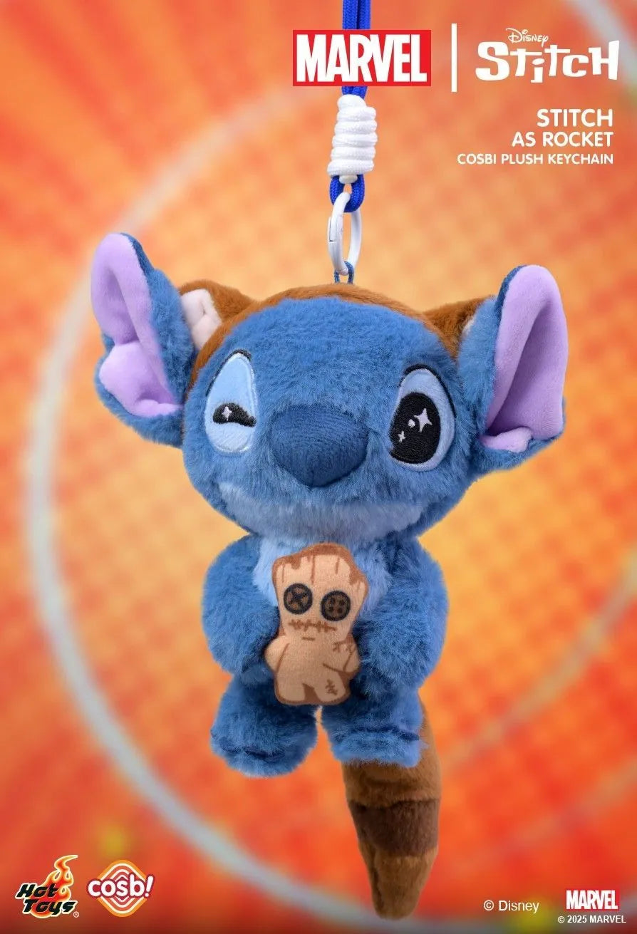 Hot Toys Disney X Marvel 史迪仔系列 毛絨鎖匙扣系列 盲盒（一盒六款，款式隨機）Marvel X Disney Stitch Cosbi Plush Keychain Blind Box - TOYZHOLIC