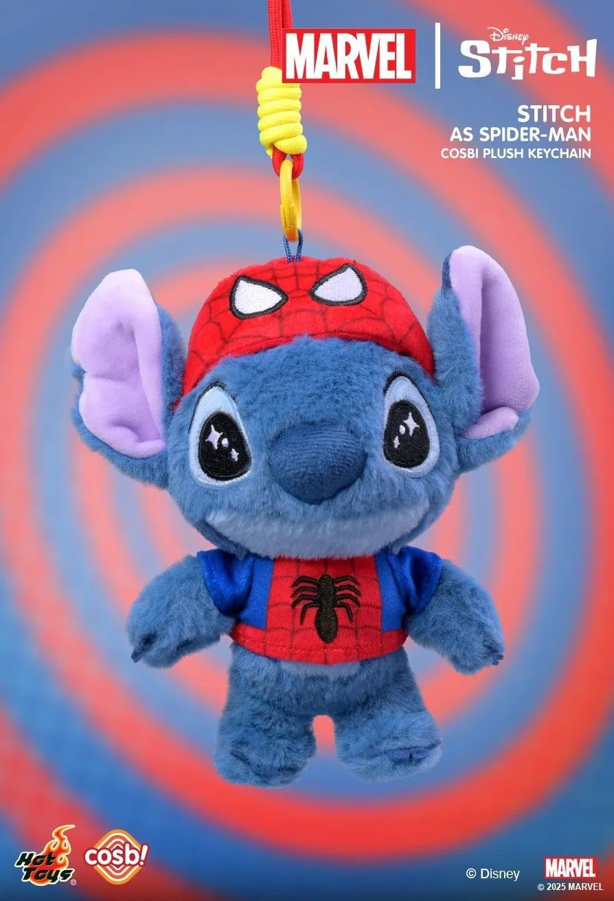 Hot Toys Disney X Marvel 史迪仔系列 毛絨鎖匙扣系列 盲盒（一盒六款，款式隨機）Marvel X Disney Stitch Cosbi Plush Keychain Blind Box - TOYZHOLIC