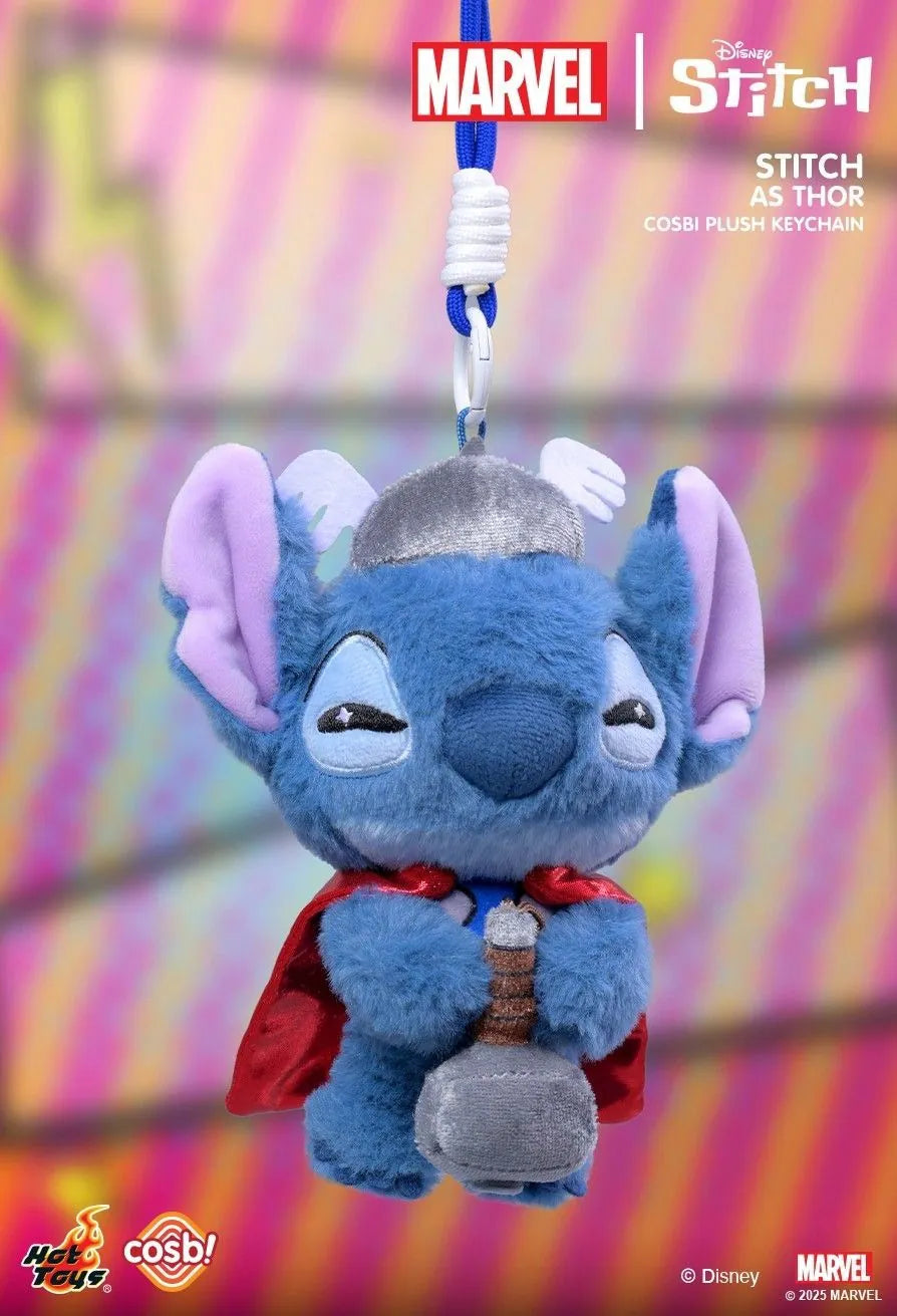 Hot Toys Disney X Marvel 史迪仔系列 毛絨鎖匙扣系列 盲盒（一盒六款，款式隨機）Marvel X Disney Stitch Cosbi Plush Keychain Blind Box - TOYZHOLIC