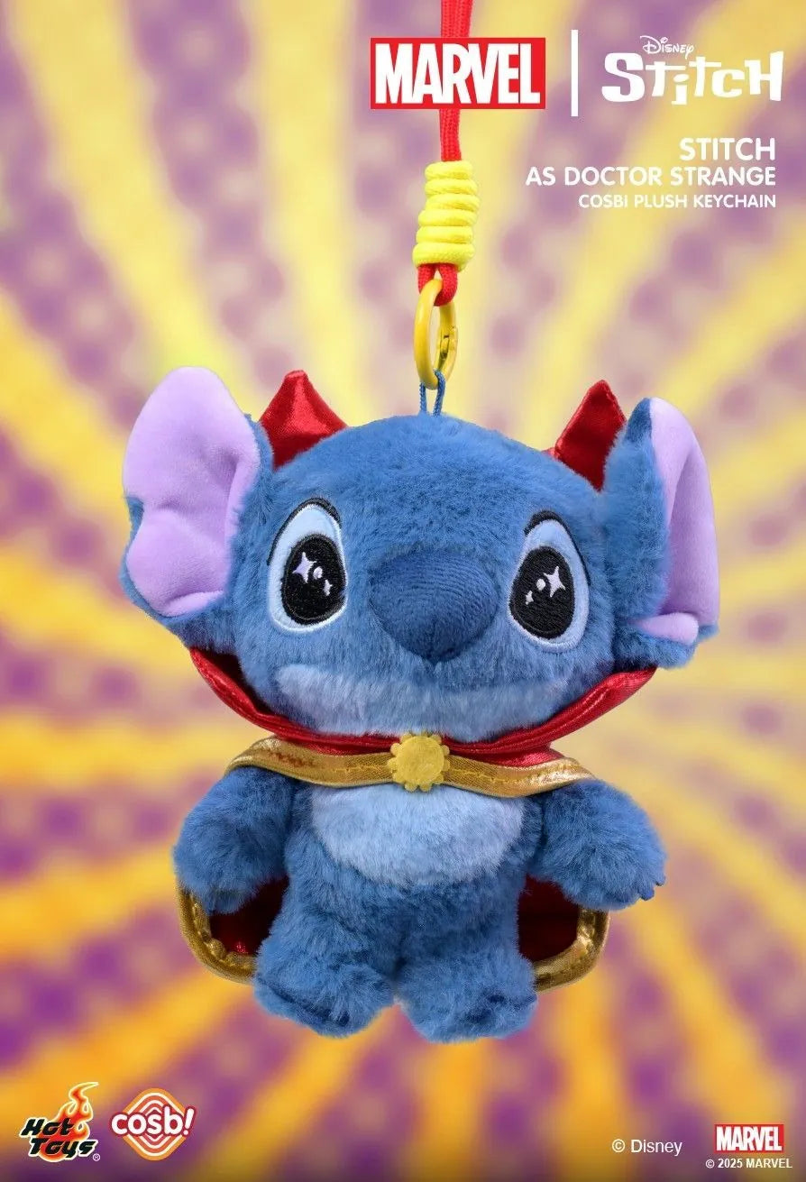 Hot Toys Disney X Marvel 史迪仔系列 毛絨鎖匙扣系列 盲盒（一盒六款，款式隨機）Marvel X Disney Stitch Cosbi Plush Keychain Blind Box - TOYZHOLIC