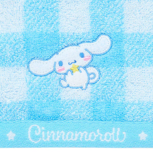 Sanrio 玉桂狗 x 今治毛巾 日本製棉質面巾 Cinnamoroll Imabari Face Towel - 格紋款 - TOYZHOLIC