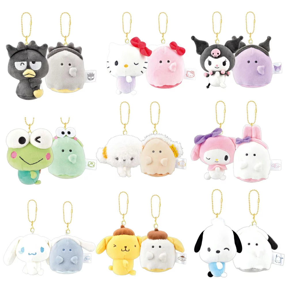 Sanrio Characters x Obakenu 幽靈 磁石公仔掛飾 Magnetic Plush Keyring - TOYZHOLIC