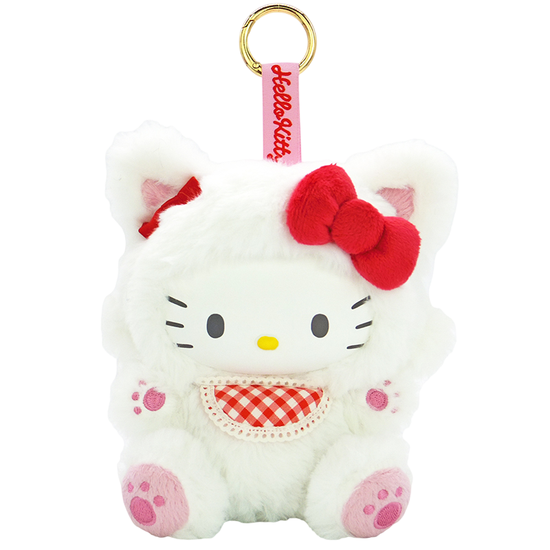 Sanrio Hello Kitty 精緻貓咪造型 搪膠臉絨毛 掛飾公仔 Fine Face Cats Plush Charm - TOYZHOLIC