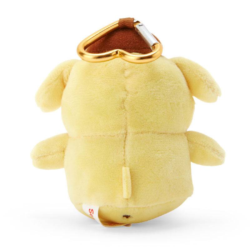 Sanrio 布甸狗 公仔掛飾附愛心扣環 Pompompurin Plush Charm with Heart Shape Carabiner - TOYZHOLIC