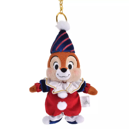 Disney Store Chip & Dale 小丑服裝 掛飾公仔 Pierrot Costume Plush Charm - TOYZHOLIC