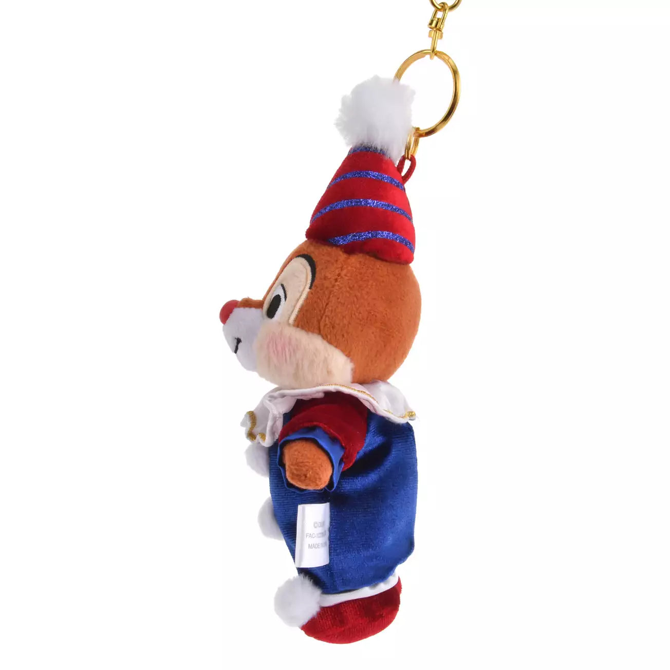 Disney Store Chip & Dale 小丑服裝 掛飾公仔 Pierrot Costume Plush Charm - TOYZHOLIC