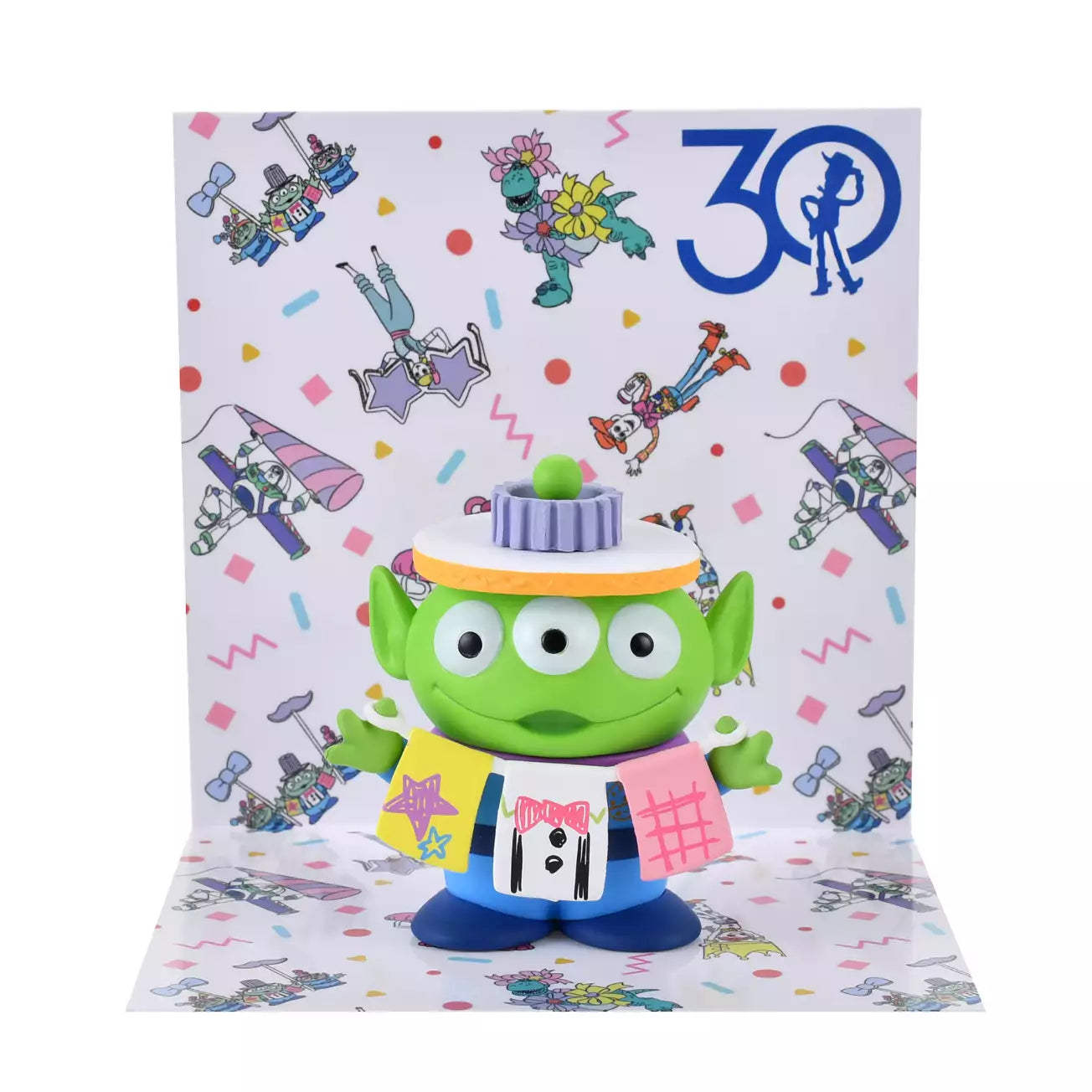 Disney 反斗奇兵 30週年 三眼仔 花圈拍照道具 擺設 Toy Story 30th Anniversary Alien Garland Photo Prop Mascot - TOYZHOLIC