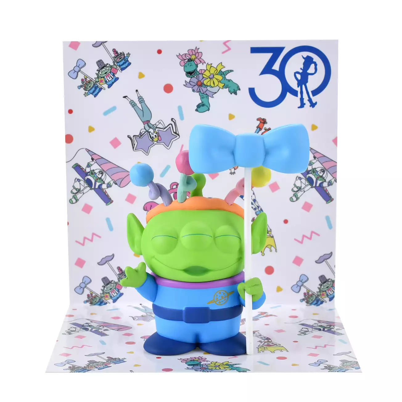 Disney  反斗奇兵 30週年 三眼仔 絲帶拍照道具 擺設 Toy Story 30th Anniversary Alien Ribbon Photo Prop Mascot - TOYZHOLIC