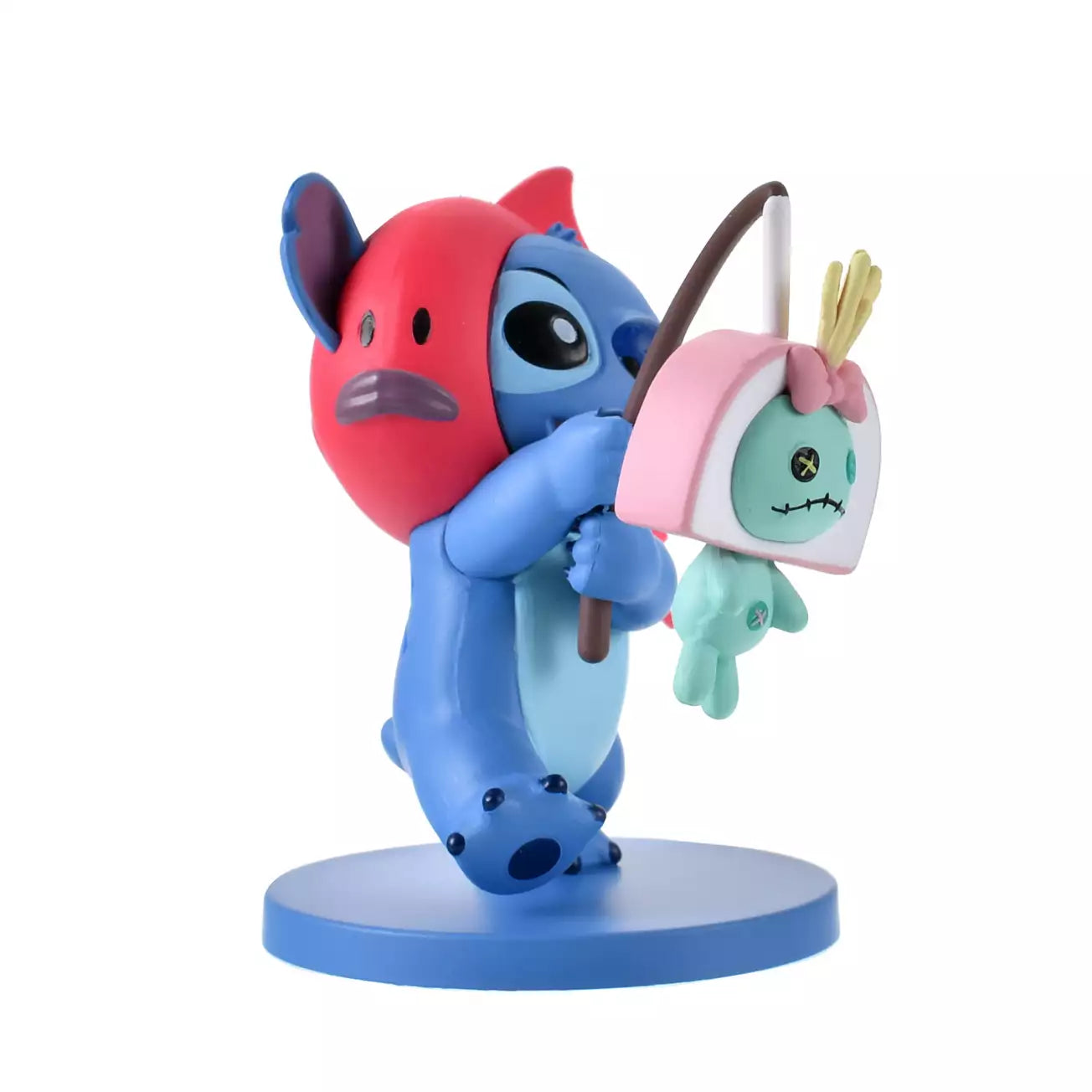 Disney 史迪仔&小甘 鯛魚魚糕擺設 Stitch & Scrump Sea Bream and Kamaboko Fish Cake Figure - TOYZHOLIC