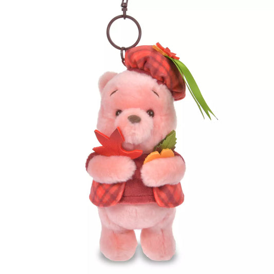 Disney Store 小熊維尼 紅色楓葉 掛飾公仔 Momiji Pooh Plush Charm - TOYZHOLIC