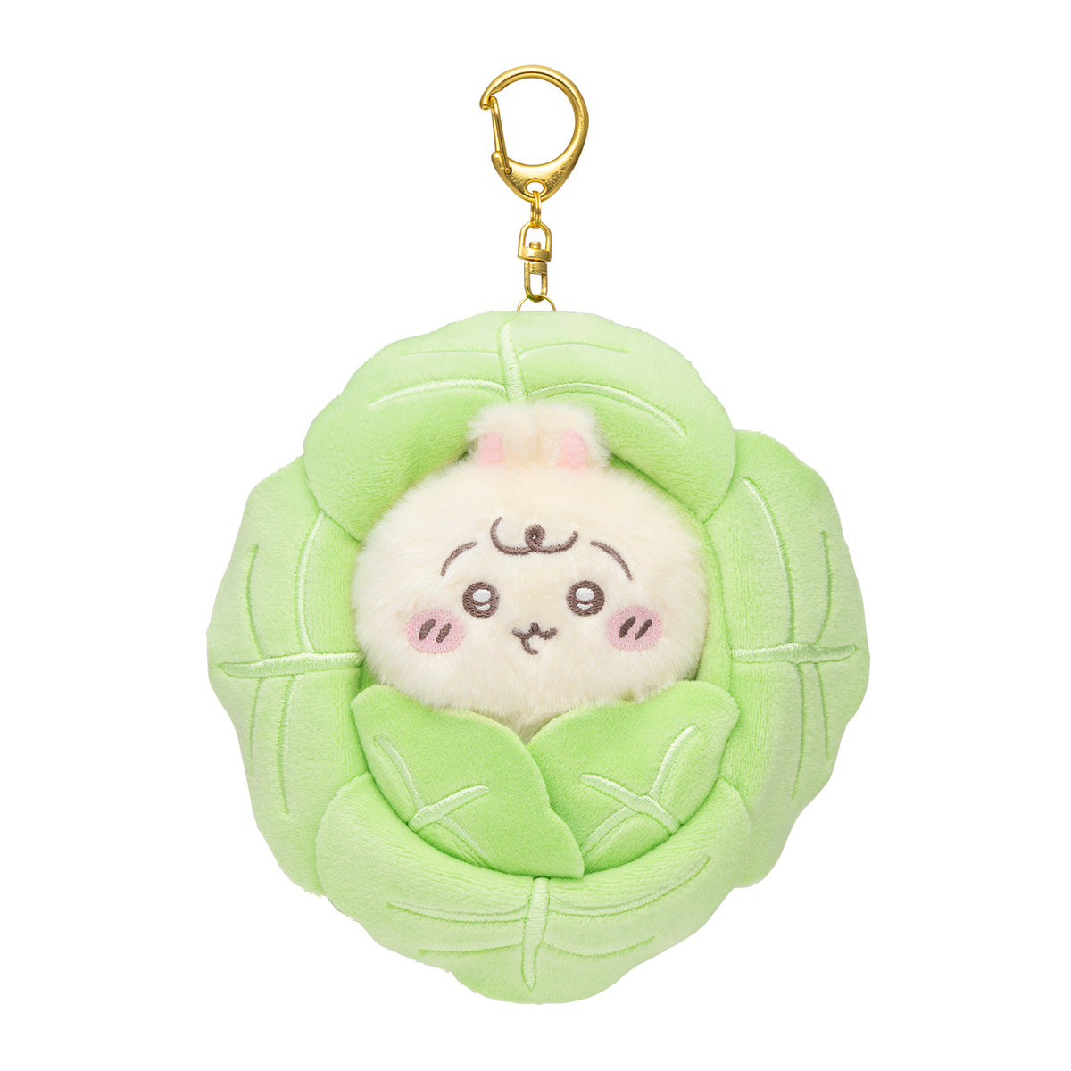 Chiikawa Baby系列 兔兔椰菜包 掛飾公仔 Baby Series Wrapped in Cabbage Plush Charm (Usagi) - TOYZHOLIC