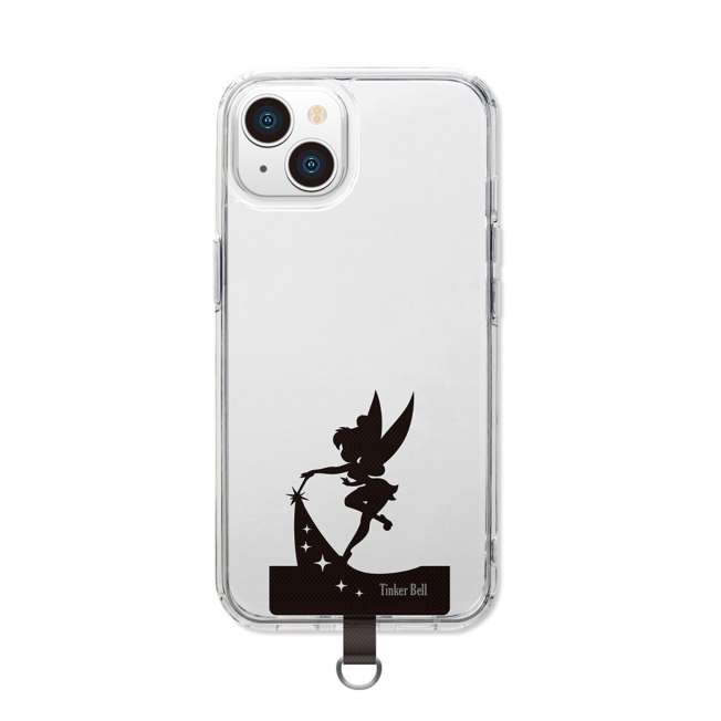 Disney 迪士尼 Tinker Bell 手機掛繩夾片 (黑色) Die-cut Strap Holder - TOYZHOLIC