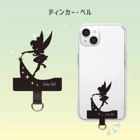 Disney 迪士尼 Tinker Bell 手機掛繩夾片 (黑色) Die-cut Strap Holder - TOYZHOLIC