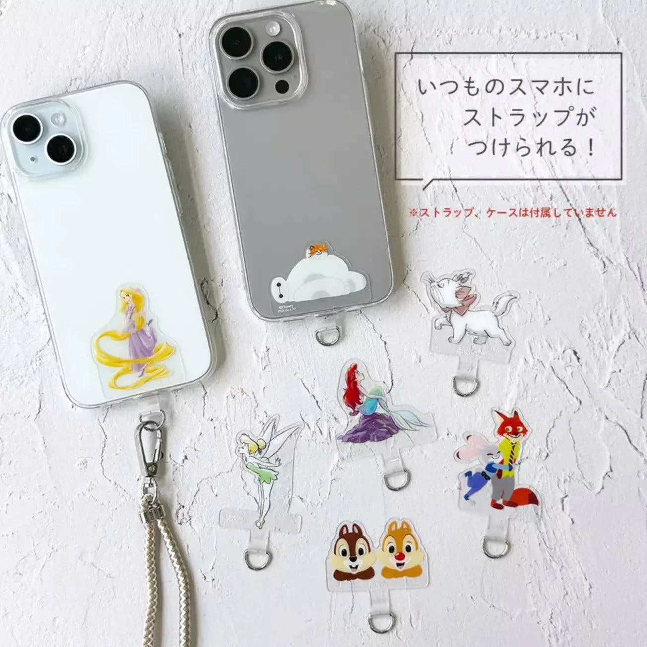 Disney Chip & Dale 手機掛繩夾片 (彩色) Die-cut Strap Holder - TOYZHOLIC