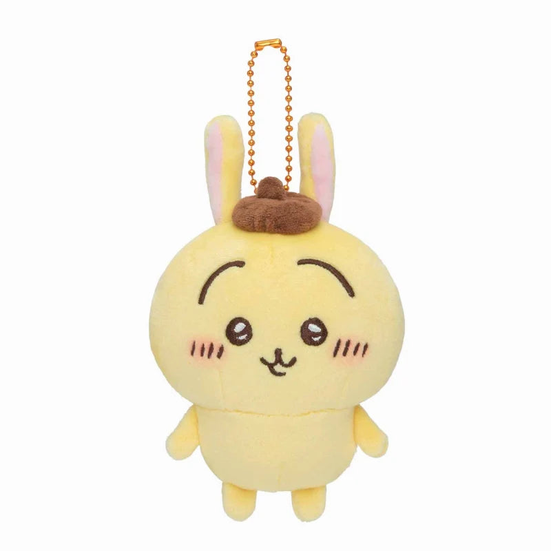 Chiikawa x Sanrio Characters 兔兔 x 布甸狗 掛飾公仔/ 公仔 Usagi x Pompompurin Plush Charm/ Plush - TOYZHOLIC