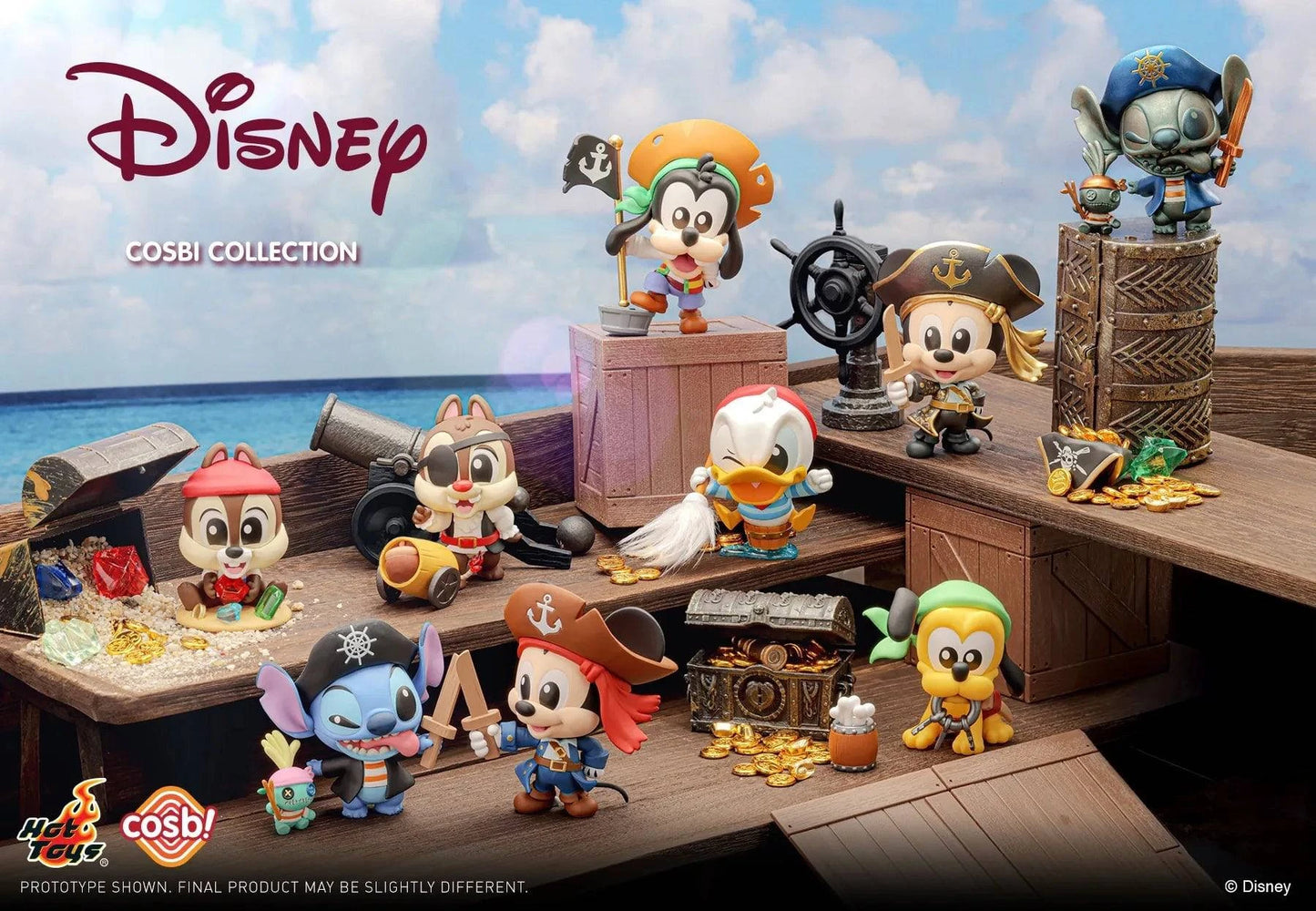 Hot Toys Disney 米奇與好友 海盜系列 盲盒（一盒八款，款式隨機）Mickey & Friends Pirate Cosbi Collection Blind Box - TOYZHOLIC