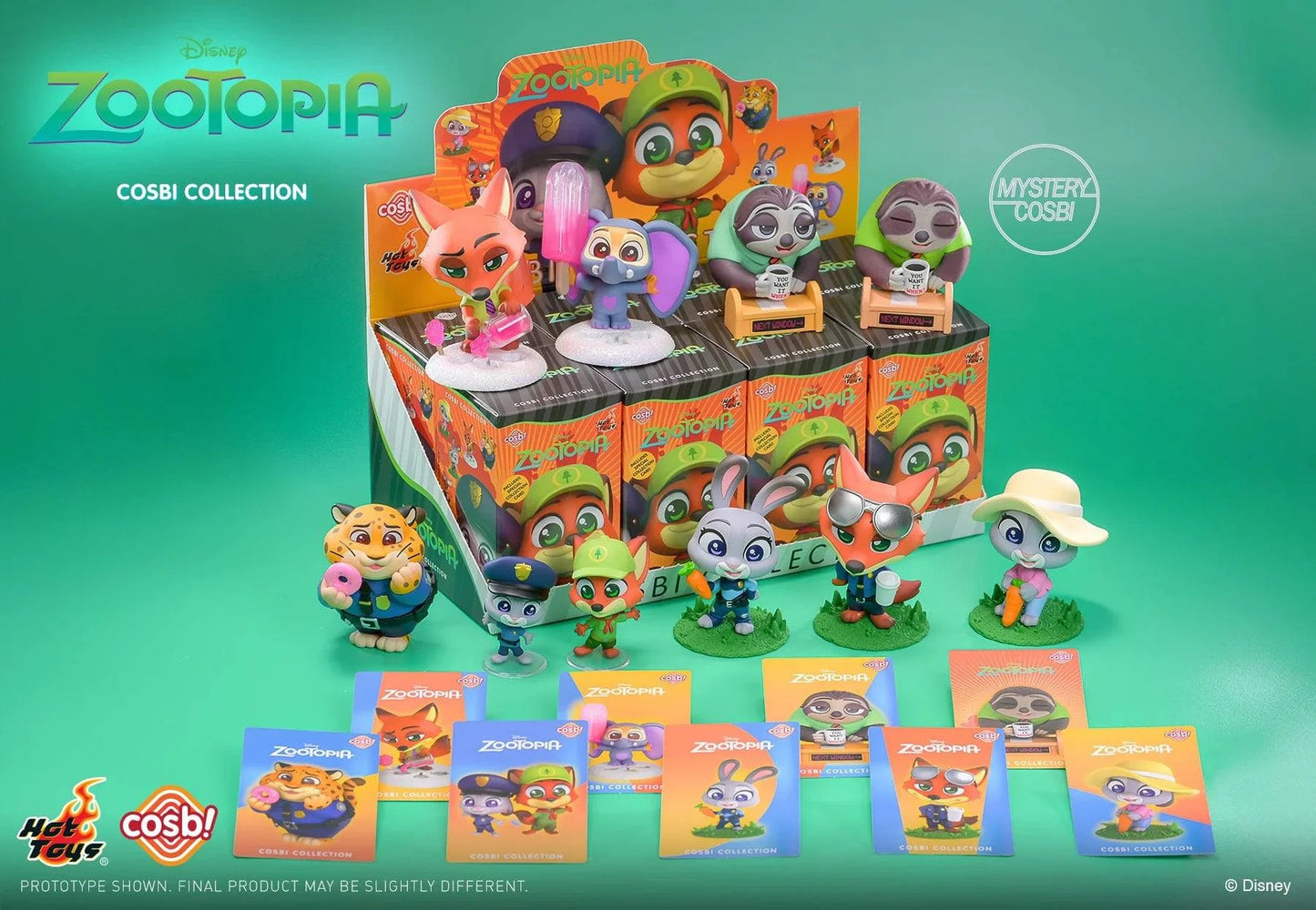 Hot Toys Disney 優獸大都會 Cosbi系列 盲盒（一盒八款，款式隨機）Zootopia Cosbi Collection Blind Box - TOYZHOLIC