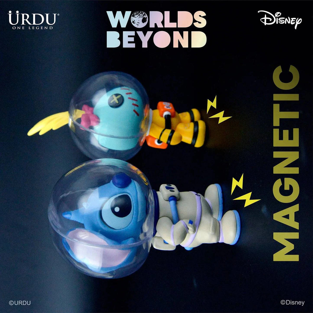 URDU Disney 史迪仔&小甘太空人造型系列盲盒(一盒六款,款式隨機 URDU Disney 史迪仔&小甘太空人造型系列盲盒(一盒六款,款式隨機