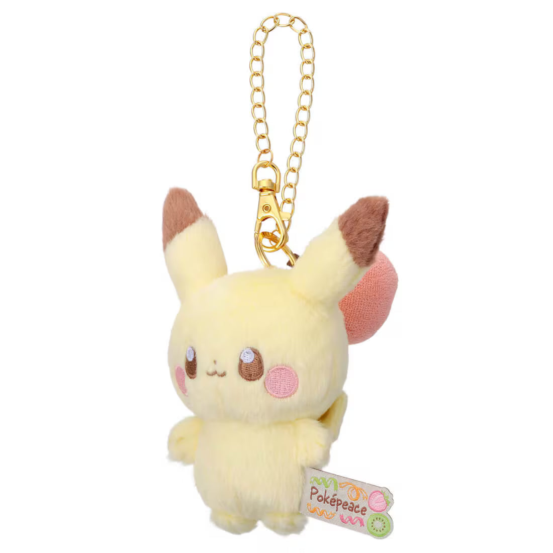 Pokemon PokéPeace 蘋果比卡超掛飾公仔 Pikachu with Apple Plush Charm - TOYZHOLIC